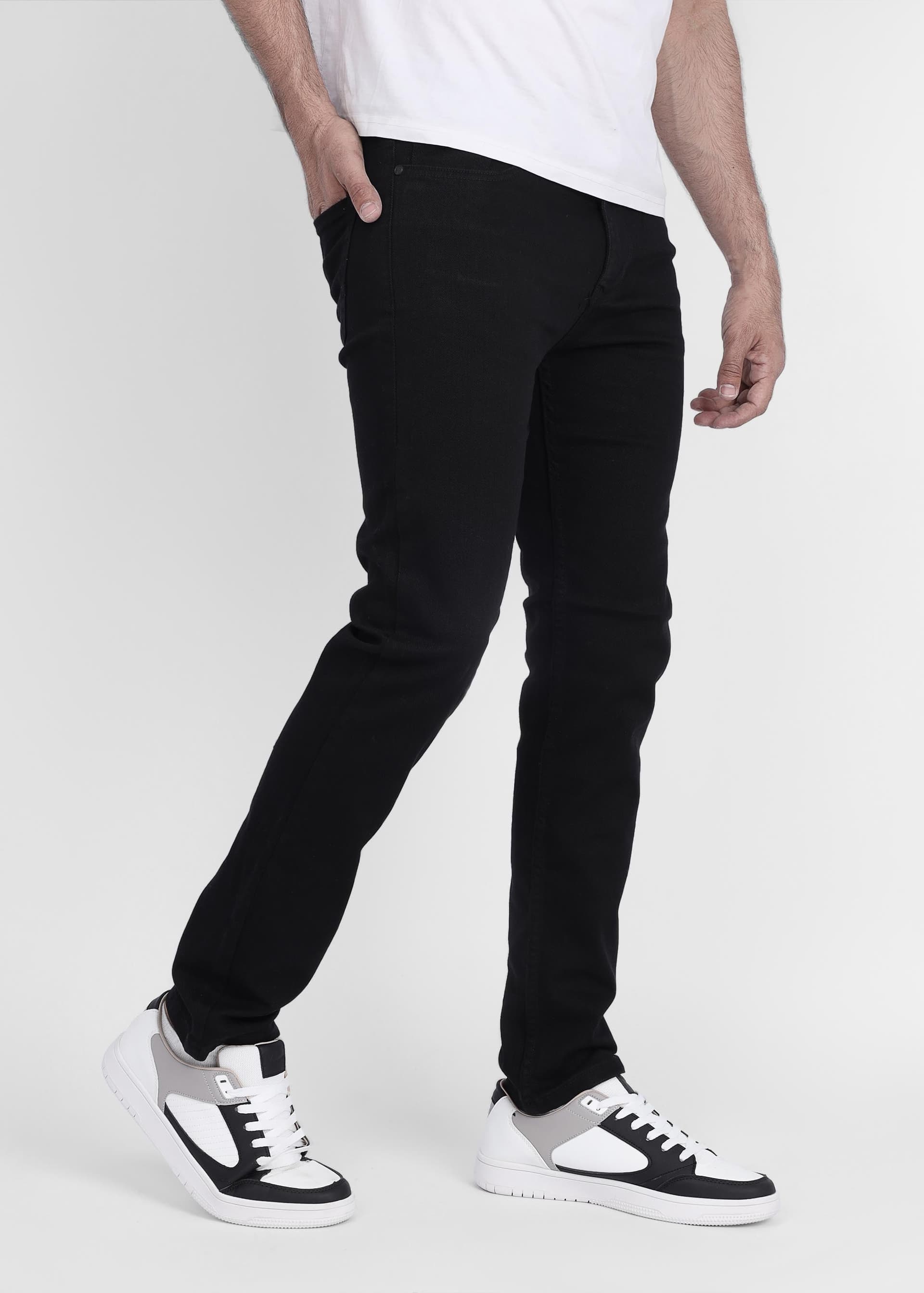 Black Denim Slim Fit Pant hover