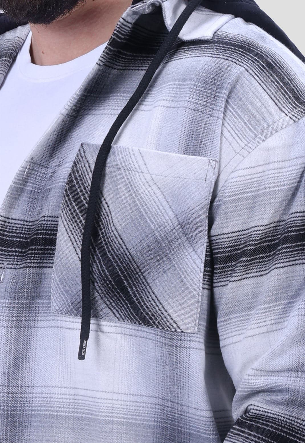 Checked SLIM FIT Over Shirt hover